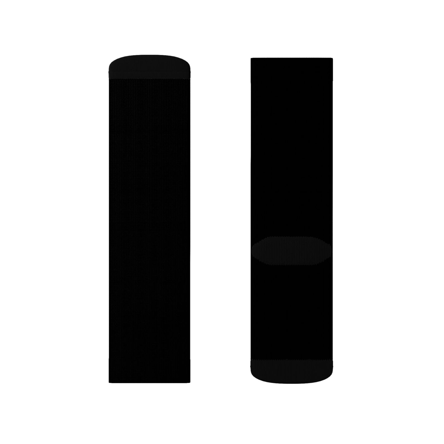 Black Sublimation Socks with Colorful Broken Heart Graphic – Artistic Valentine/Everyday Crew Socks